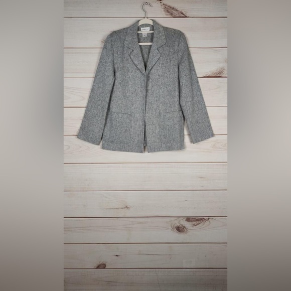 Coldwater Creek Jackets & Coats Cold Water Creek Size 8 Jacket Womans Grey Linen Cotton
